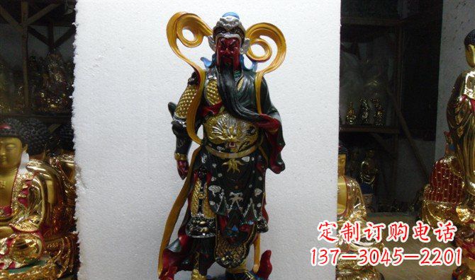 四川关公玻璃钢彩绘刀