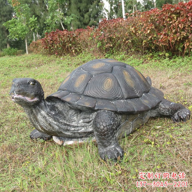 四川玻璃钢仿真动物乌龟雕塑摆件