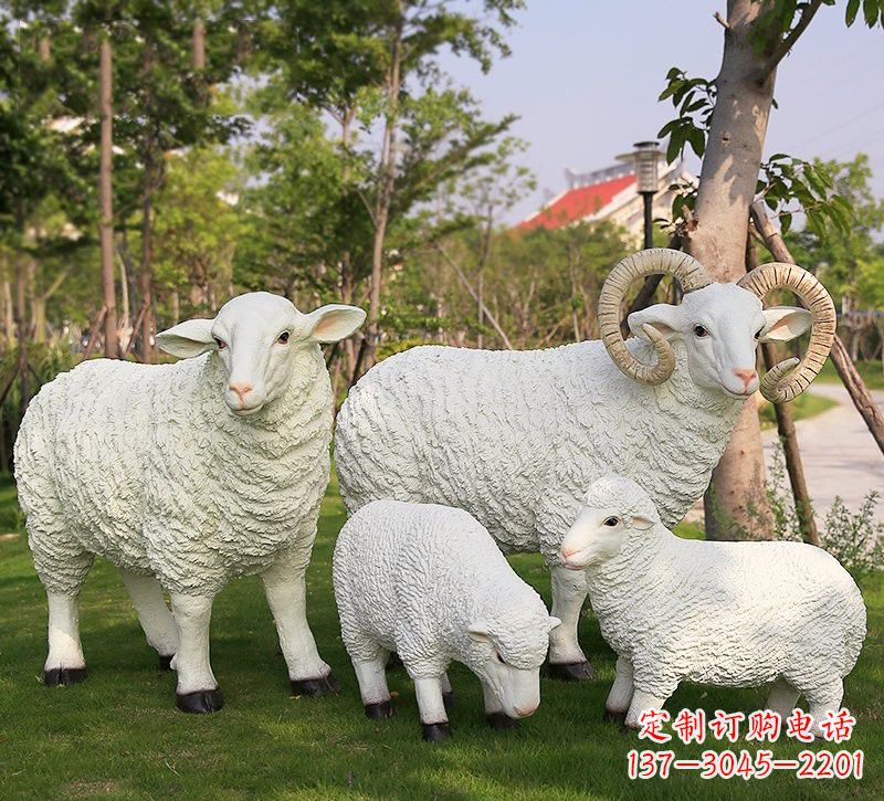 四川玻璃钢山羊雕塑仿真艺术的精彩之作