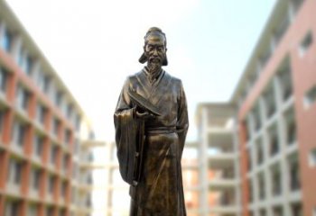 四川祖冲之雕像——传承校园历史的象征