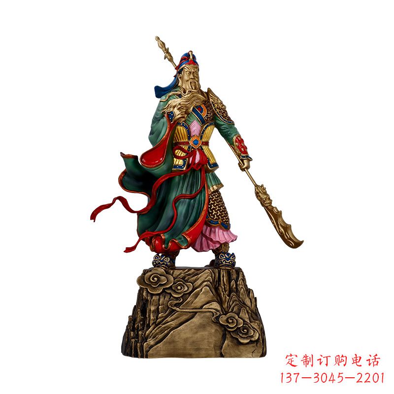 四川玻璃钢制关羽雕塑
