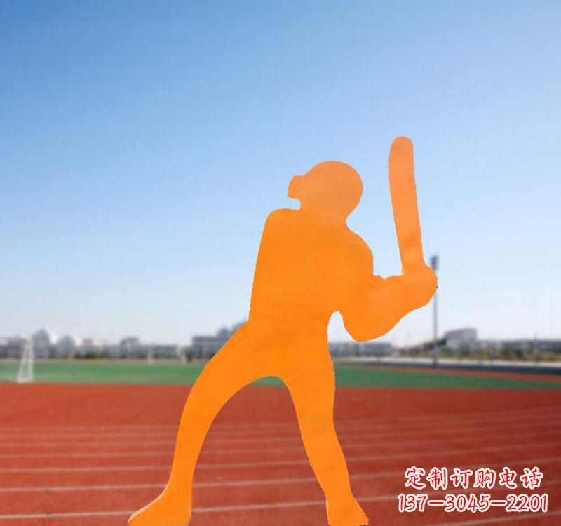 四川棒球运动人物雕塑传承棒球精神