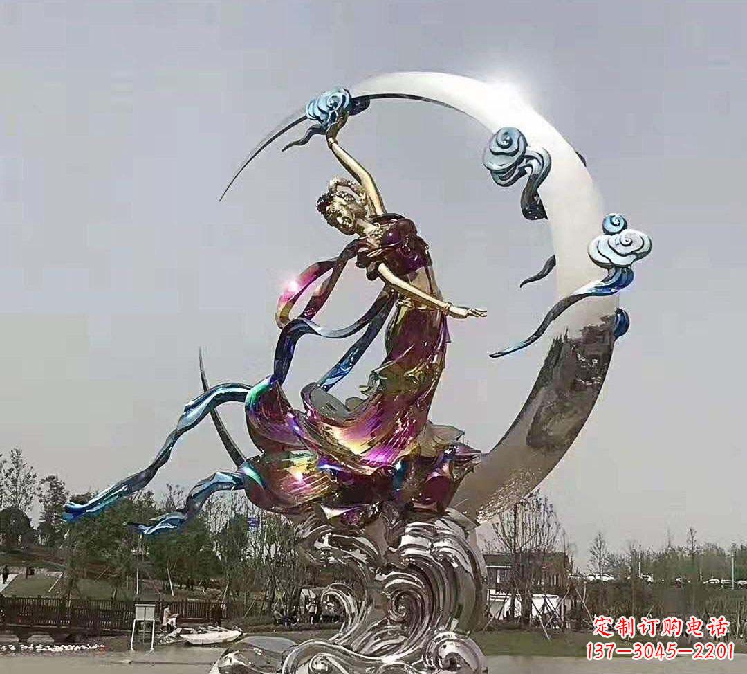 四川不锈钢嫦娥奔月雕塑