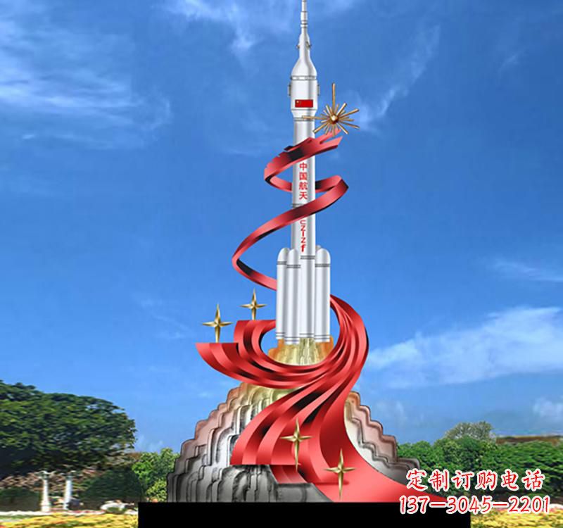 四川嫦娥飞天——不锈钢嫦娥雕塑
