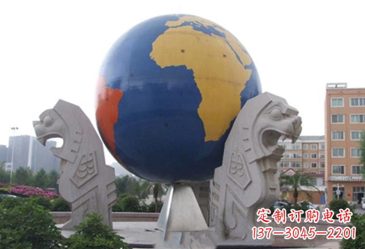 四川不锈钢城市彩色地球雕塑让世界变得更美