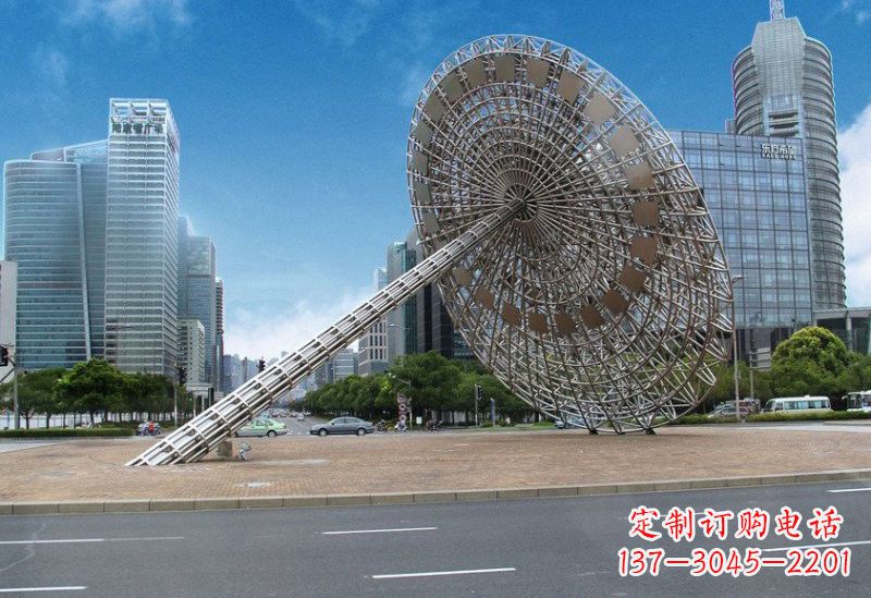 四川不锈钢城市日晷雕塑——缔造城市新景观