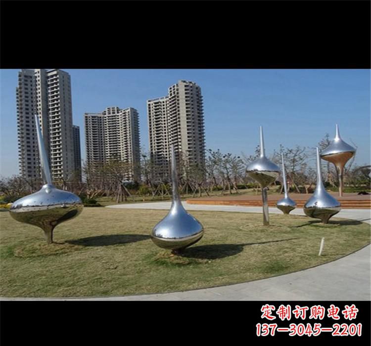 四川不锈钢城市水滴雕塑唤醒城市的灵魂
