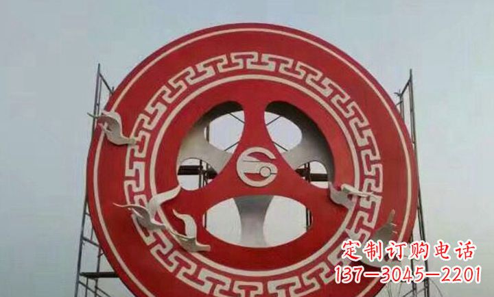 四川不锈钢齿轮雕塑象征着时代进步