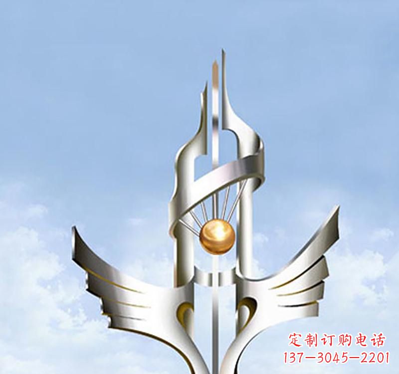 四川以不锈钢为材料的翅膀雕塑