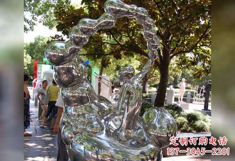 四川精美不锈钢儿童雕塑