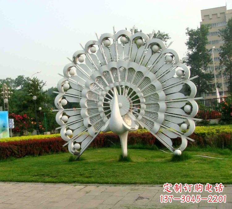 四川不锈钢孔雀雕塑
