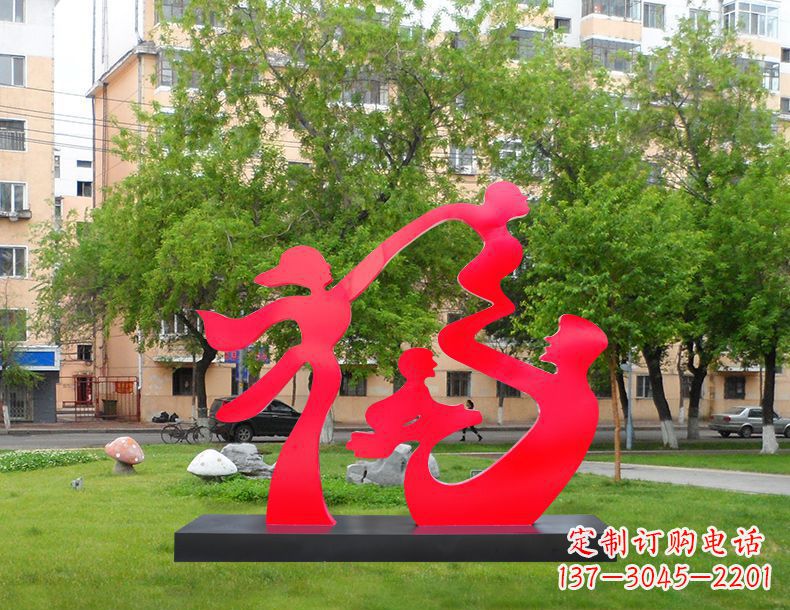 四川不锈钢福字雕塑