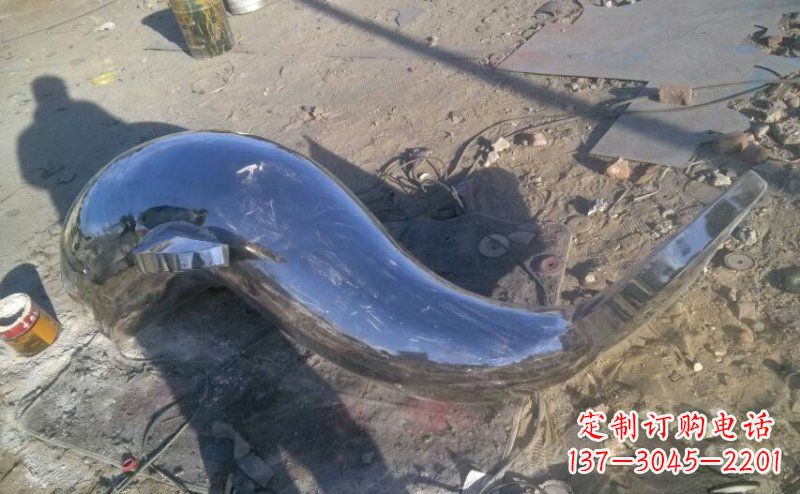 四川不锈钢海豚雕塑展示优雅美丽