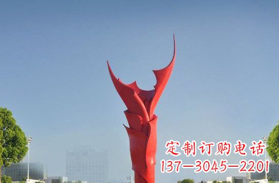 四川不锈钢火炬雕塑——点燃友谊之火