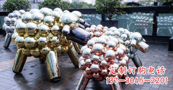 四川不锈钢羊雕塑艺术与美感相结合