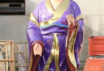 四川玻璃钢宗教庙宇彩绘八仙神像