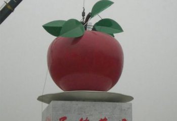 四川不锈钢城市大型苹果雕塑