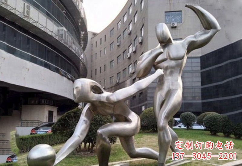 四川不锈钢保龄球雕塑——精美绝伦