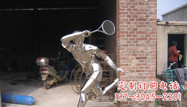 四川不锈钢羽毛球雕塑——精致简洁的艺术作品