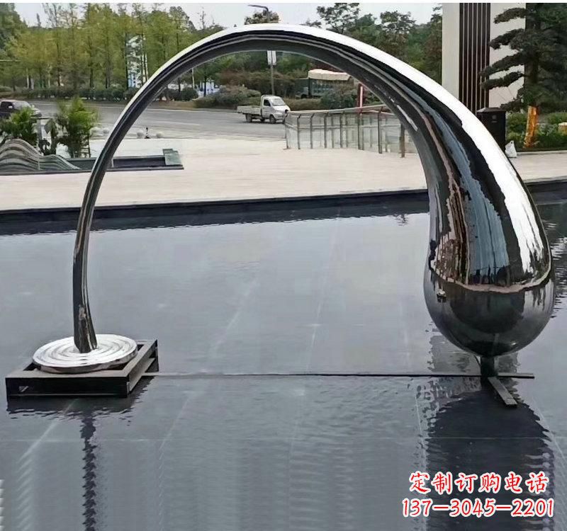四川不锈钢大型水滴雕塑让艺术融入生活