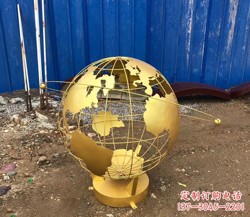 四川精美不锈钢地球仪雕塑