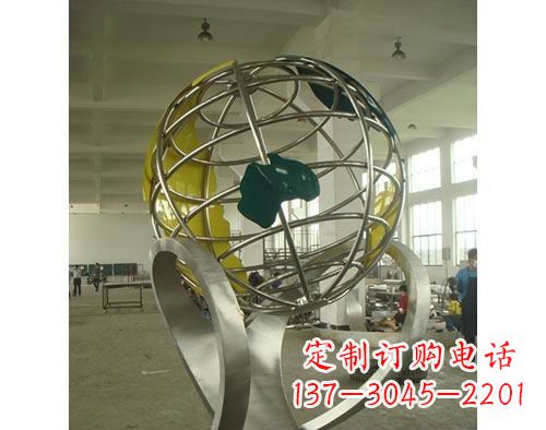 四川不锈钢地球仪雕塑以艺术美化景观