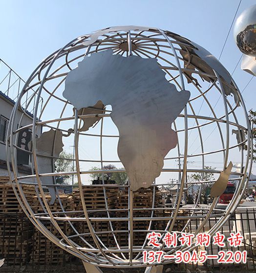 四川不锈钢地球仪雕塑精美的艺术作品
