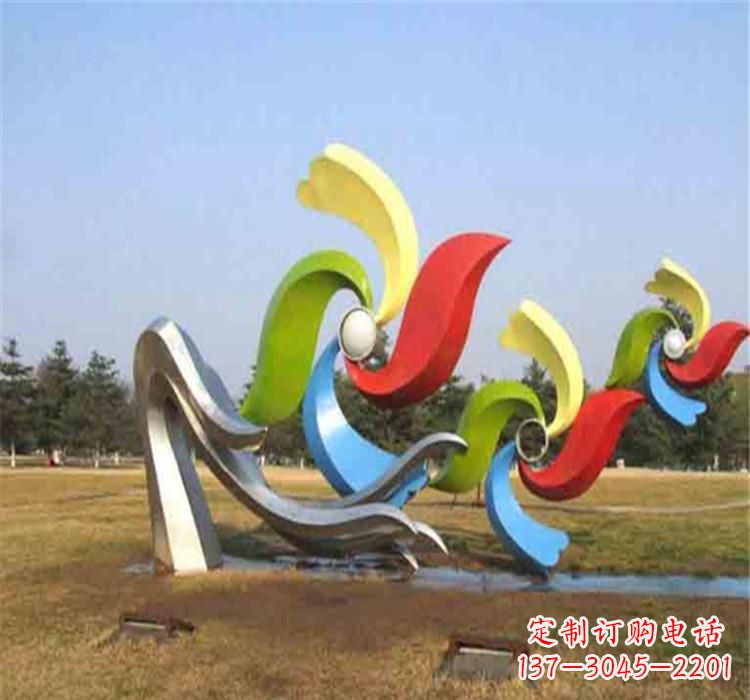 四川不锈钢风车雕塑绚丽多彩的艺术精品