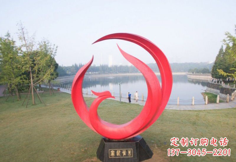 四川凤凰雕塑——点缀不锈钢公园的美丽风景