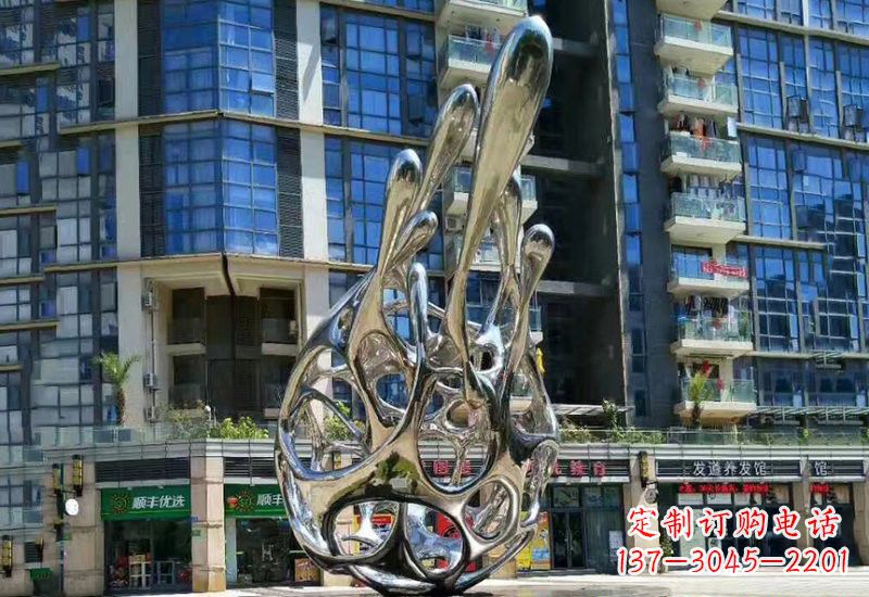 四川不锈钢龙雕塑——象征着力量与灵气