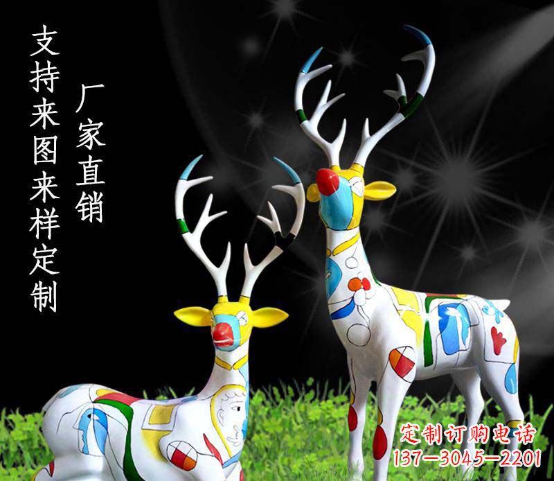 四川不锈钢动物雕塑——小鹿