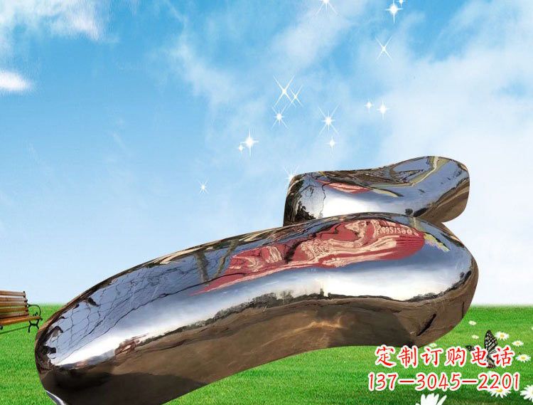 四川精美的不锈钢鹅卵石雕塑