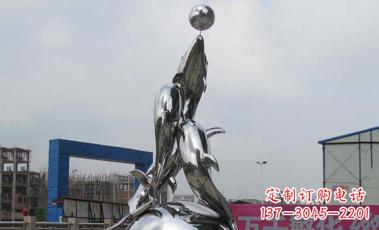 四川不锈钢海豚雕塑海洋之美的象征