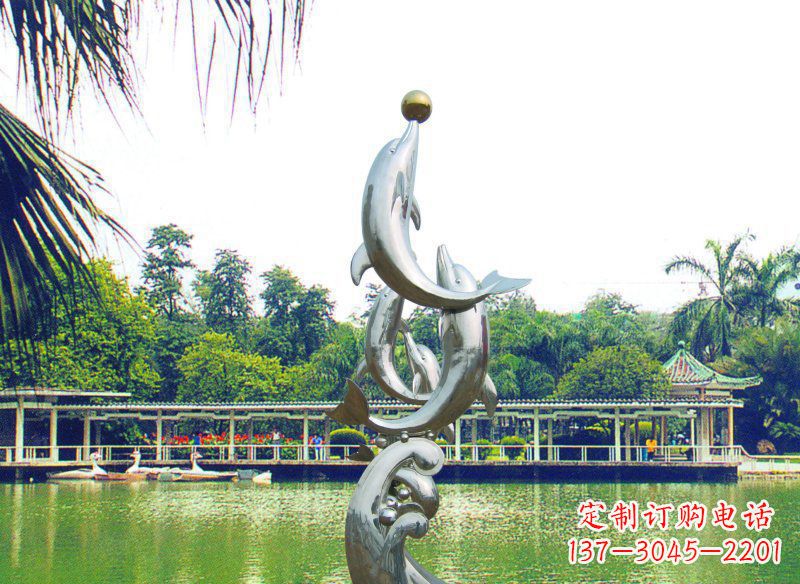 四川不锈钢海豚艺术与美的完美结合