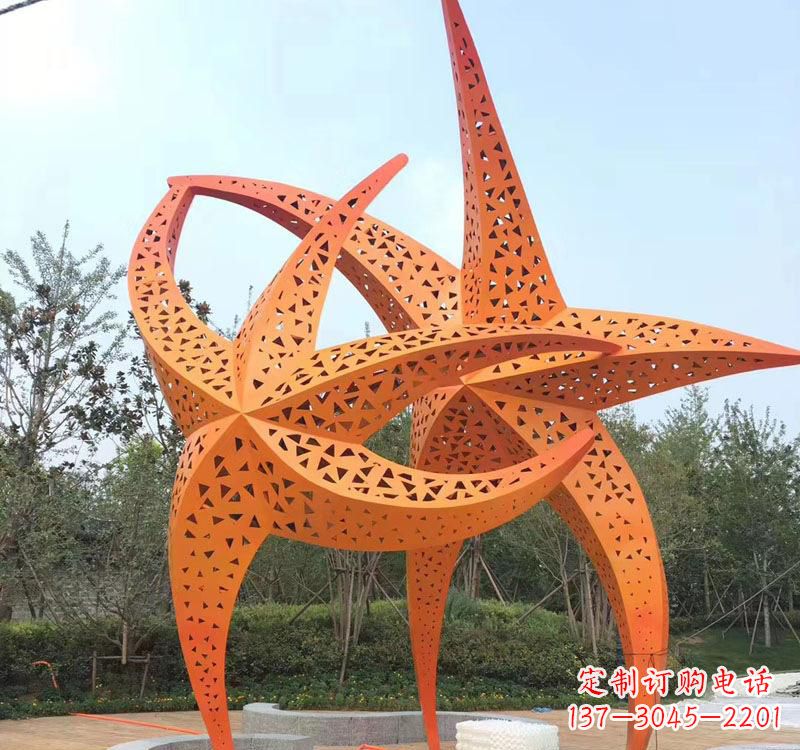 四川不锈钢海星海洋动物雕塑——美丽的海洋艺术