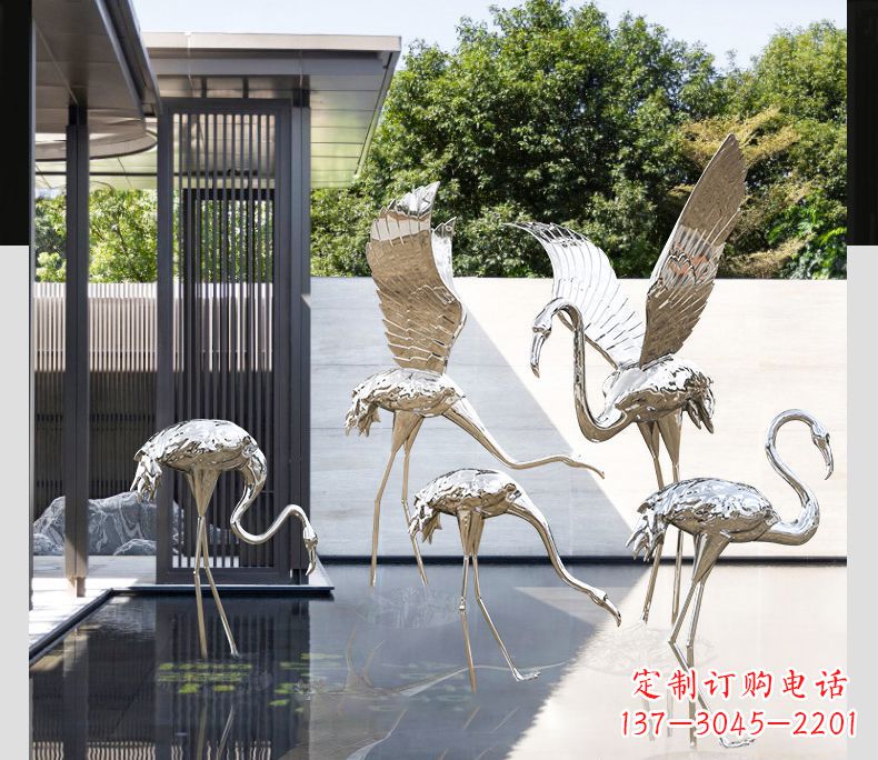 四川不锈钢火烈鸟雕塑雕刻艺术的精粹