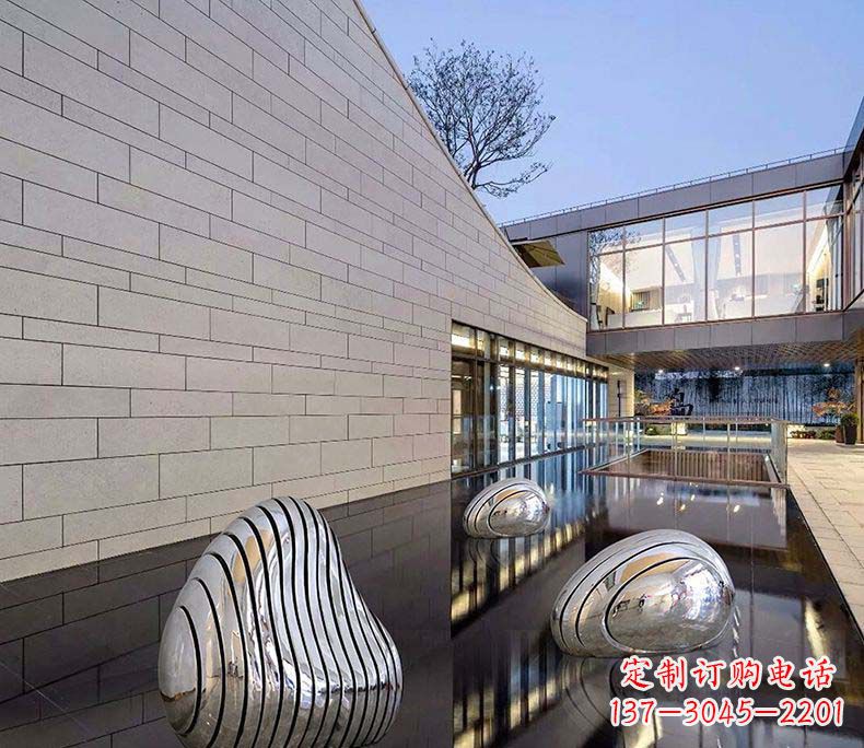 四川精美不锈钢假山雕塑