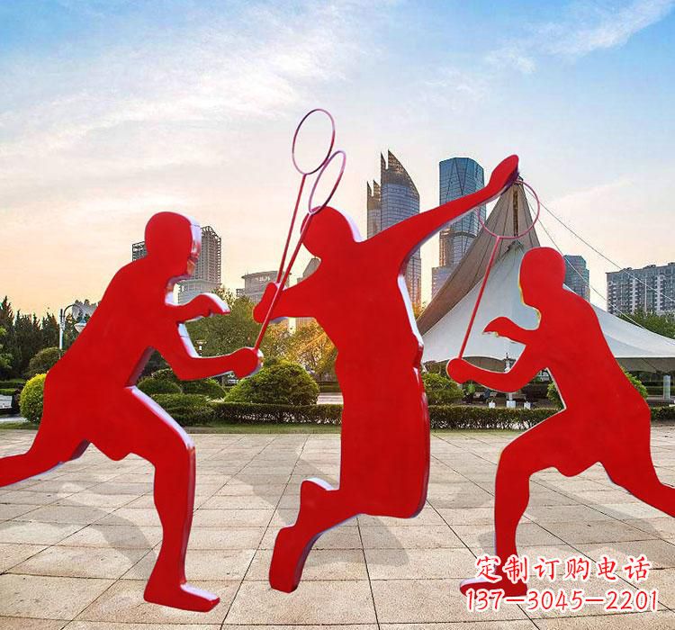 四川不锈钢羽毛球雕塑艺术与运动的完美结合