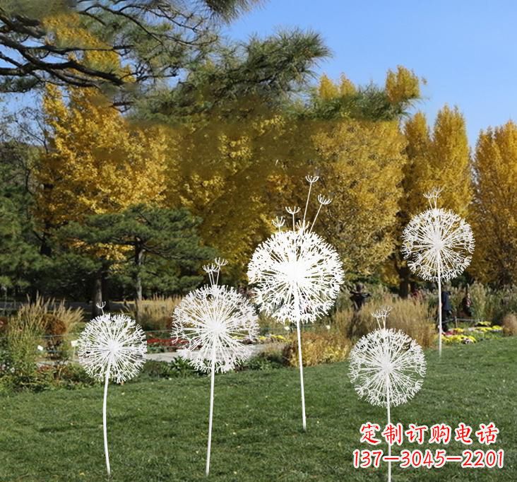四川不锈钢蒲公英景观雕塑艺术与美的完美结合