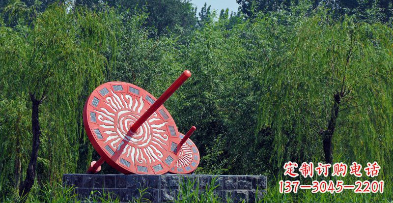 四川不锈钢日晷校园雕塑点亮校园时光