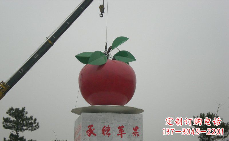 四川不锈钢苹果雕塑艺术与美学的完美结合