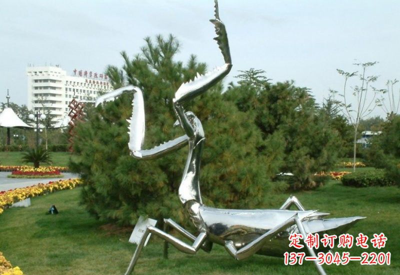 四川不锈钢螳螂雕塑艺术的精美结晶