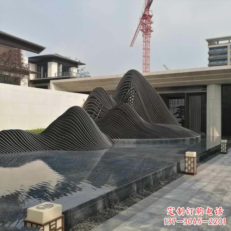 四川不锈钢铁艺假山艺术性的美化