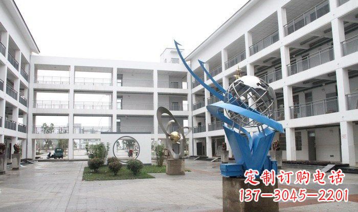 四川不锈钢地球雕塑缔造美丽的校园