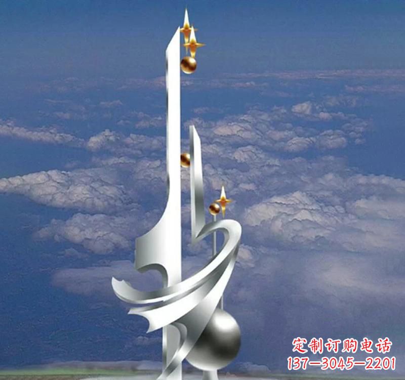 四川不锈钢校园书本雕塑传承知识文化