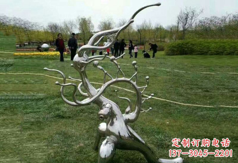 四川不锈钢树枝雕塑精美的艺术装饰