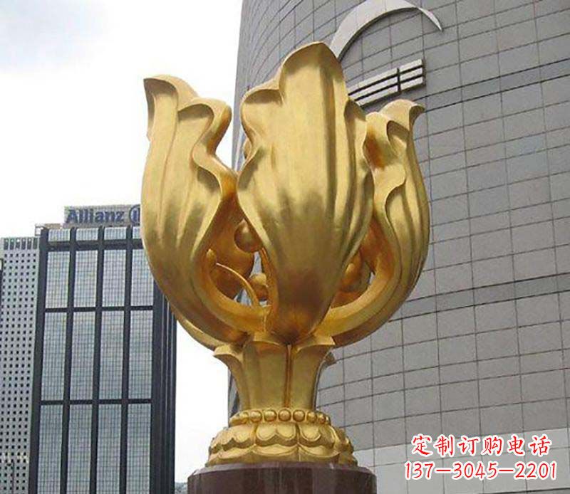 四川紫荆花雕塑——精美艺术品