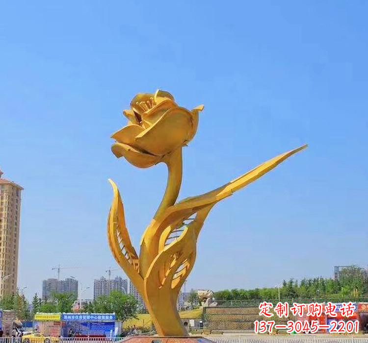 四川精美不锈钢紫荆花雕塑