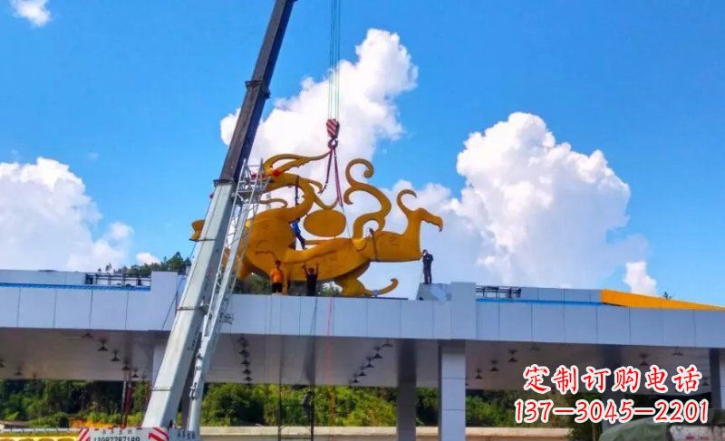 四川精美不锈钢龙雕塑,点缀城市之美