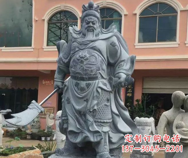 四川神秘的关公石雕